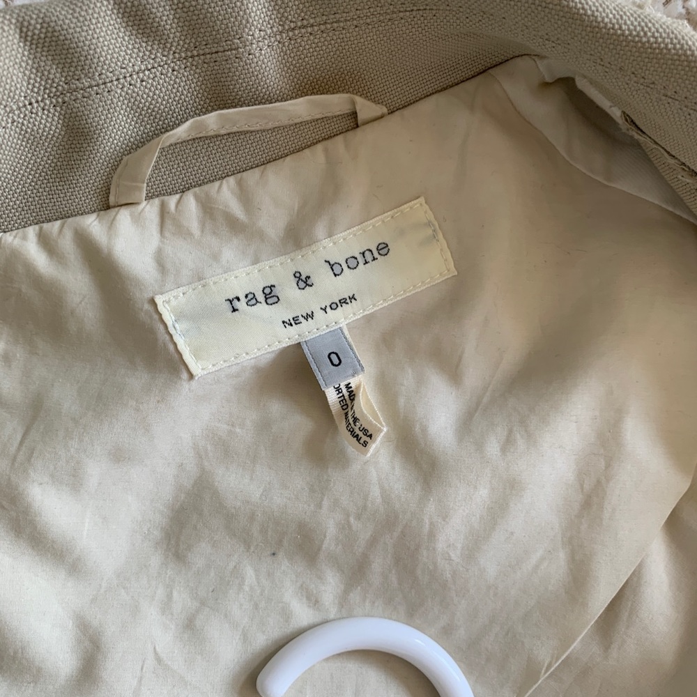 Rag and bone oxford tan Port trench coat xs - Picture 6 of 10